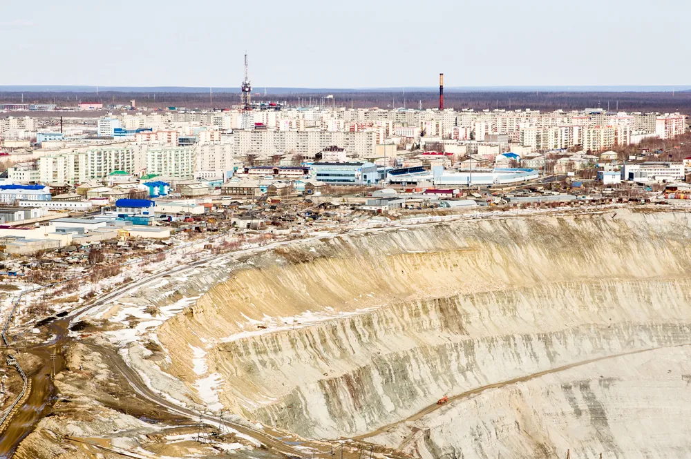 Mine de diamant de Mirny en République de Sakha, Iakoutie
